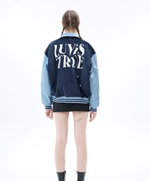 LUVISTRUEラブイズトゥルージャケット スタジャン 中古・古着通販】LUV IS TRUE (ラブイズトゥルー) ジャケット ブラック