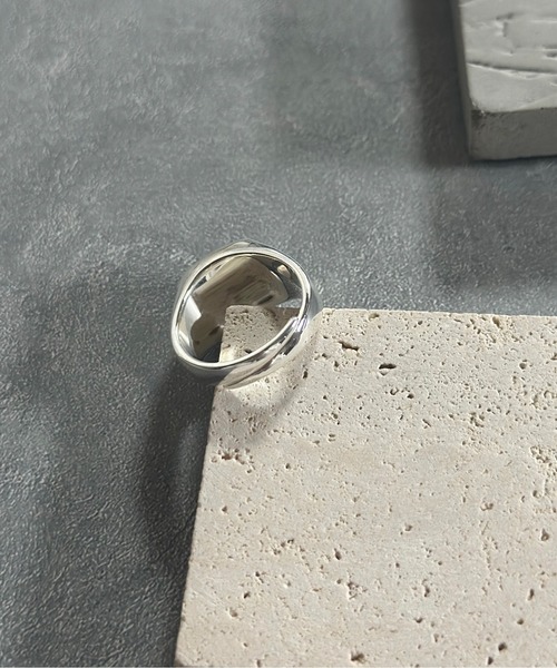 blatto(ブラット)の「【blatto 925silver】スクエアストーン シェル リング bla-ring-00323 U(リング・メンズ・ブラウン系その他/シルバー系その他/ダークブルー/ブラック系その他/ターコイズブルー/ブラック・FREE)」の19枚目の写真