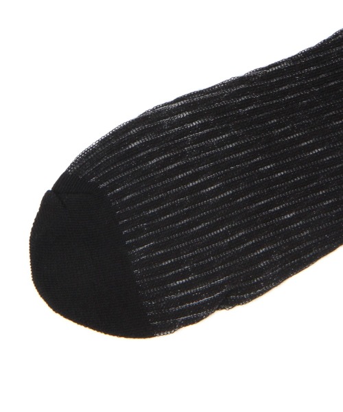 Heather（ヘザー）の「シアーハイSOX　 109492（ソックス/靴下・レディース・ホワイト/ブラック・FREE）」の6枚目の写真