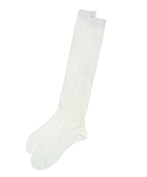 Heather（ヘザー）の「シアーハイSOX　 109492（ソックス/靴下・レディース・ホワイト/ブラック・FREE）」の7枚目の写真