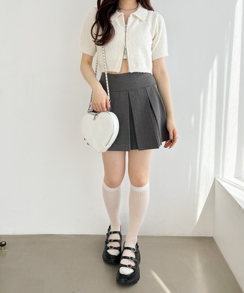 Heather（ヘザー）の「シアーハイSOX　 109492（ソックス/靴下・レディース・ホワイト/ブラック・FREE）」の22枚目の写真