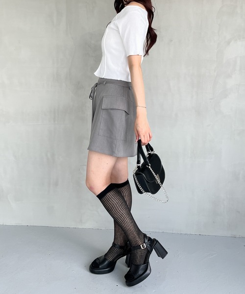 Heather（ヘザー）の「シアーハイSOX　 109492（ソックス/靴下・レディース・ホワイト/ブラック・FREE）」の12枚目の写真