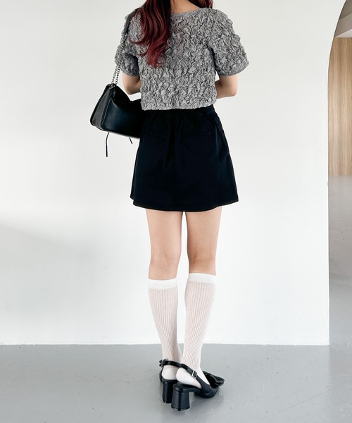 Heather（ヘザー）の「シアーハイSOX　 109492（ソックス/靴下・レディース・ホワイト/ブラック・FREE）」の16枚目の写真