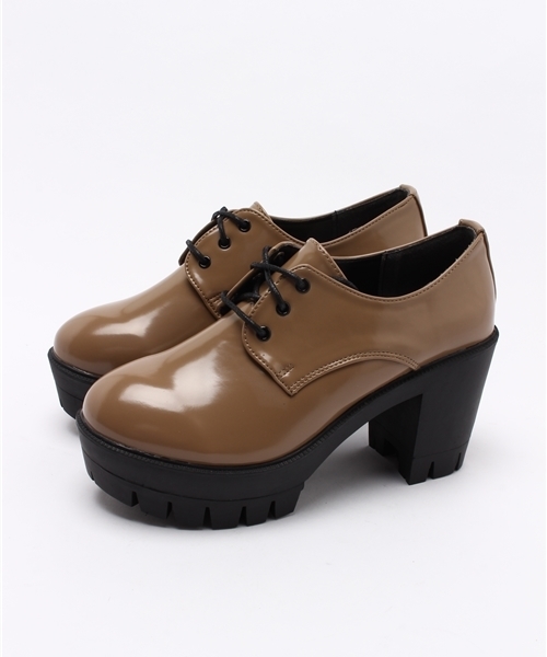 WEGO(ウィゴー)の「WEGO/タンクヒールシューズ(パンプス・レディース・ブラック/ブラウン/ブラック系その他/ワイン・MEDIUM/LARGE)」の6枚目の写真