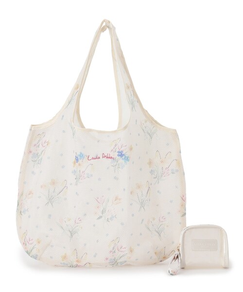 LAURA ASHLEY（ローラアシュレイ）の「スプリング ポージーズ柄 マーケットトート（エコバッグ/サブバッグ・レディース・アイボリー系/ブルー系その他2・00）」の6枚目の写真