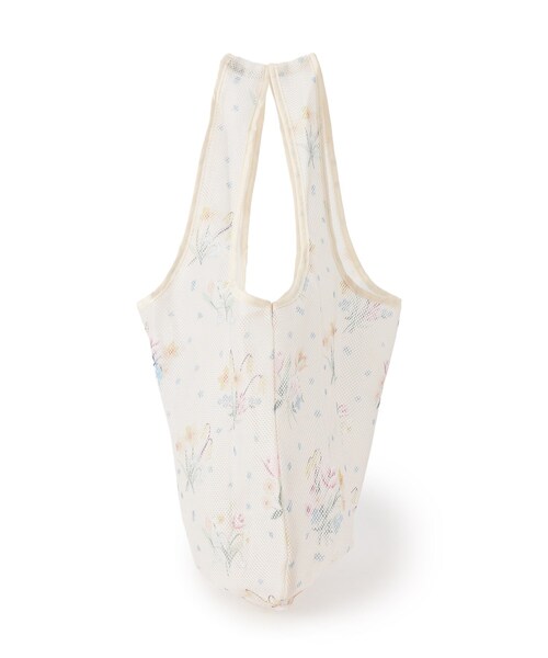 LAURA ASHLEY（ローラアシュレイ）の「スプリング ポージーズ柄 マーケットトート（エコバッグ/サブバッグ・レディース・アイボリー系/ブルー系その他2・00）」の7枚目の写真