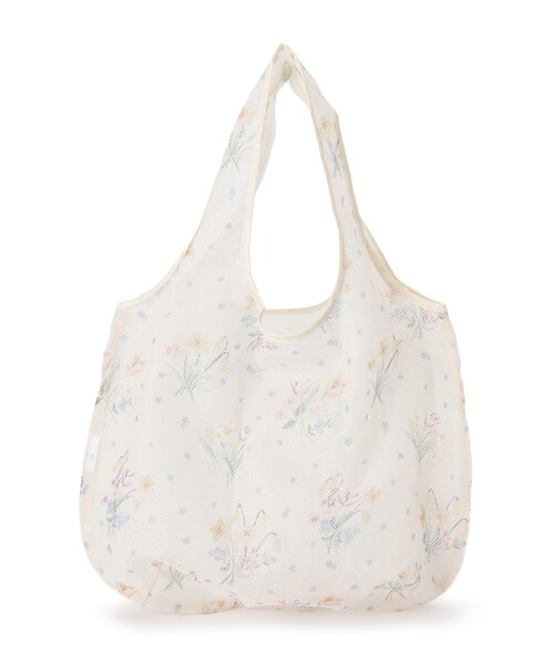 LAURA ASHLEY（ローラアシュレイ）の「スプリング ポージーズ柄 マーケットトート（エコバッグ/サブバッグ・レディース・アイボリー系/ブルー系その他2・00）」の8枚目の写真