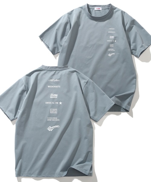 CONVERSE(コンバース)の「【CONVERSE/コンバース】アムンゼンダンボール アートワークデザイン 半袖Tシャツ(クイックドライ)(Tシャツ/カットソー・メンズ・ホワイト/ホワイト系その他/ブルー系その他/グレー/ブラック系その他/ホワイト系その他2/ブラック/ブルーグレー/ホワイト系その他4/ブルー系その他2・M/L/LL)」の9枚目の写真