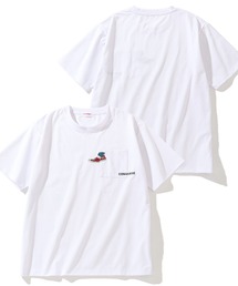【CONVERSE/コンバース】アムンゼンダンボール アートワークデザイン 半袖Tシャツ(クイックドライ)
