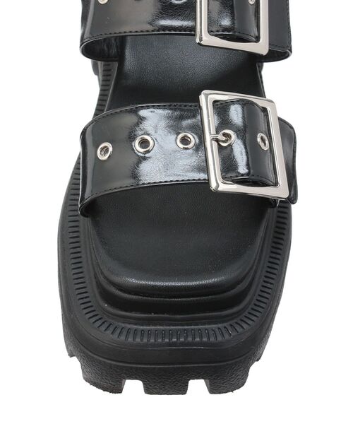 jouetie（ジュエティ）の「チャンキーソールベルトサンダル（サンダル・レディース・ブラック/シルバー・LARGE/MEDIUM）」の14枚目の写真