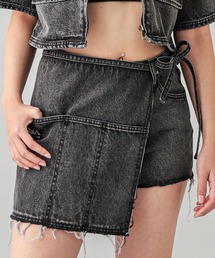 X-girl | DENIM WRAP SHORT PANTS(デニムパンツ)