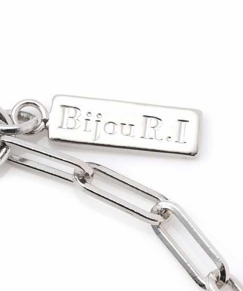 Bijou R.I (ビジューアールアイ)の「【Bijou R.I / ビジューアールアイ】Stitch chain Ribbon Bracelet(ブレスレット・レディース・シルバー・FREE)」の10枚目の写真
