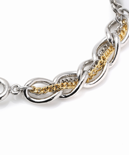 Bijou R.I (ビジューアールアイ)の「【Bijou R.I / ビジューアールアイ】Stitch chain Ribbon Bracelet(ブレスレット・レディース・シルバー・FREE)」の11枚目の写真