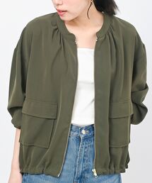 rps | ノーカラーブラウスジャケット(ノーカラージャケット)