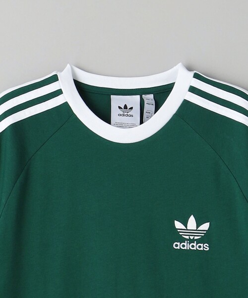 adidas Originals（アディダスオリジナルス）の「＜adidas Originals＞ 3ストライプス Tシャツ（Tシャツ/カットソー・メンズ・ホワイト/ブラック/ケリー・M/L/XL）」の5枚目の写真