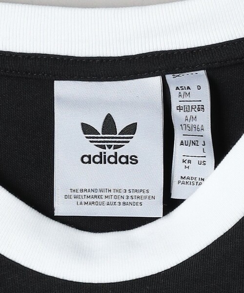 adidas Originals（アディダスオリジナルス）の「＜adidas Originals＞ 3ストライプス Tシャツ（Tシャツ/カットソー・メンズ・ホワイト/ブラック/ケリー・M/L/XL）」の15枚目の写真