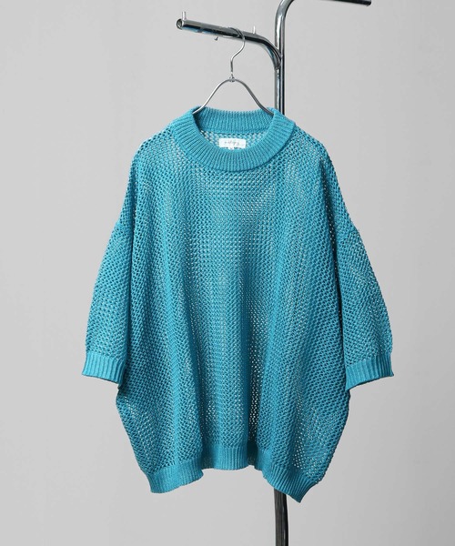 透かし編みシアーニット半袖プルオーバー（ニット/セーター）｜Nilway（ニルウェイ）