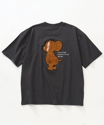 【Tom & Jerry/トム & ジェリー】アートワークデザイン サガラ刺繍 ルーズ 半袖クルーネックTシャツ