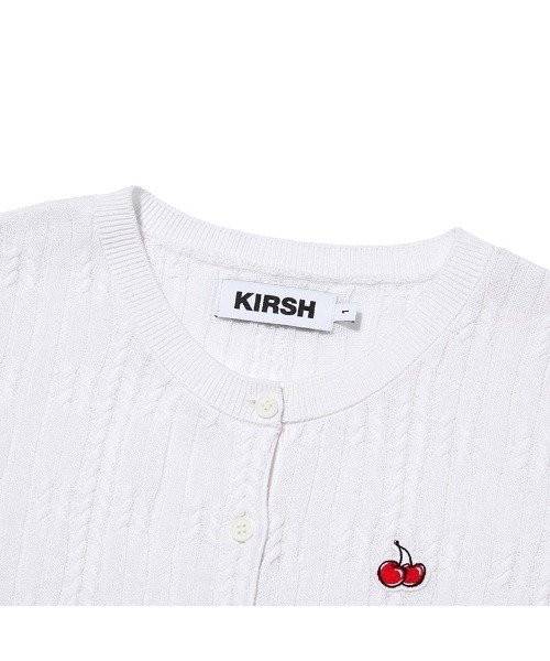 セール】KIRSH SMALL CHERRY CABLE CROP SHORT SLEEVE KNIT