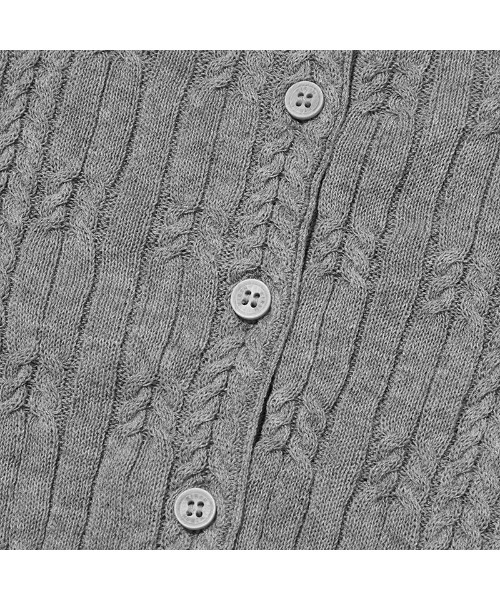 KIRSH（キルシー）の「KIRSH SMALL CHERRY CABLE CROP SHORT SLEEVE KNIT CARDIGAN キルシー スモールチェリー ケーブル クロップ ニットカーディガン【S】（カーディガン/ボレロ・レディース・ピンク/ホワイト/ライトグレー・ONE SIZE）」の16枚目の写真