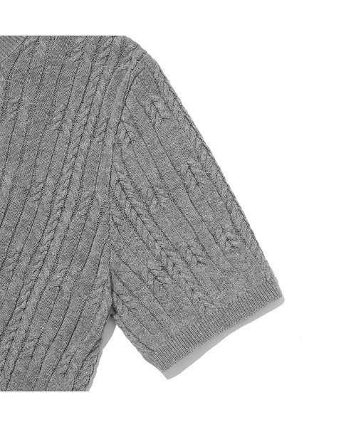 KIRSH（キルシー）の「KIRSH SMALL CHERRY CABLE CROP SHORT SLEEVE KNIT CARDIGAN キルシー スモールチェリー ケーブル クロップ ニットカーディガン【S】（カーディガン/ボレロ・レディース・ピンク/ホワイト/ライトグレー・ONE SIZE）」の18枚目の写真