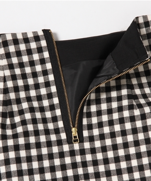 NATURAL BEAUTY BASIC（ナチュラルビューティーベーシック）の「【JJ 11月号掲載】ギンガムタイトスカート（スカート・レディース・グレー系その他/ブラック系その他・MEDIUM/SMALL/LARGE/X-SMALL）」の11枚目の写真