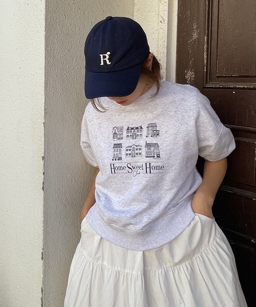 RUBY AND YOU(ルビーアンドユー)の「"HOME SWEET HOME CLUB"スウェット(スウェット・レディース・オートミール/アッシュグレー・FREE)」の2枚目の写真