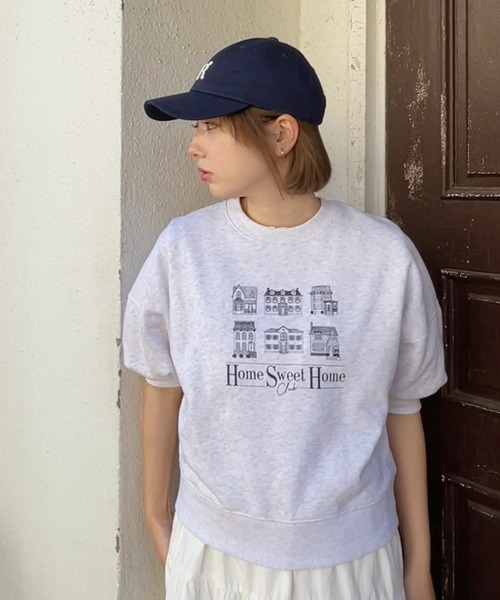 RUBY AND YOU(ルビーアンドユー)の「"HOME SWEET HOME CLUB"スウェット(スウェット・レディース・オートミール/アッシュグレー・FREE)」の7枚目の写真