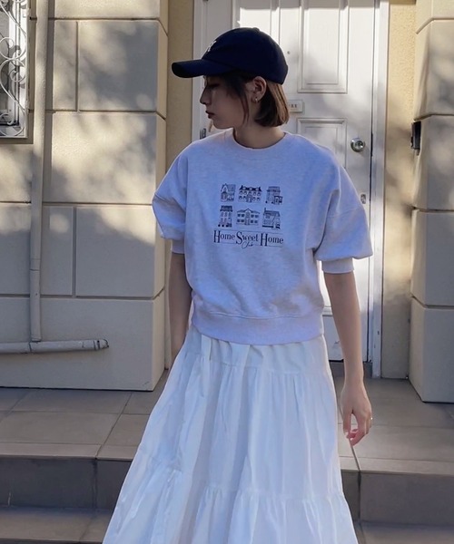 RUBY AND YOU(ルビーアンドユー)の「"HOME SWEET HOME CLUB"スウェット(スウェット・レディース・オートミール/アッシュグレー・FREE)」の9枚目の写真