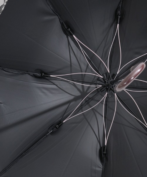 axes femme(アクシーズファム)の「レース重ねオーナメント柄傘(長傘・レディース・ブラック/ホワイト・FREE)」の12枚目の写真