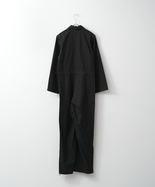 WHIMSIC(ウィムジック)の「【UNISEX/2サイズ展開】CVCタンカースジャンプスーツ(つなぎ/オールインワン・メンズ・ブラック・1/2)」の3枚目の写真
