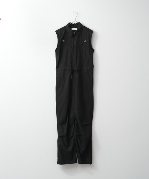 WHIMSIC(ウィムジック)の「【UNISEX/2サイズ展開】CVCタンカースジャンプスーツ(つなぎ/オールインワン・メンズ・ブラック・1/2)」の9枚目の写真