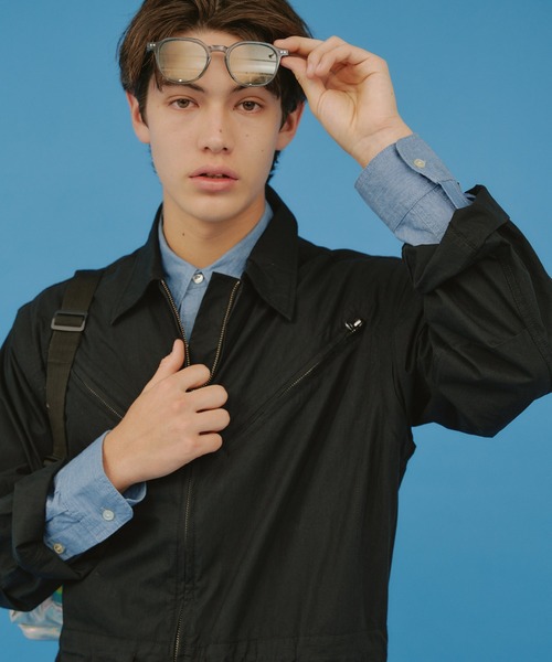 WHIMSIC(ウィムジック)の「【UNISEX/2サイズ展開】CVCタンカースジャンプスーツ(つなぎ/オールインワン・メンズ・ブラック・1/2)」の16枚目の写真