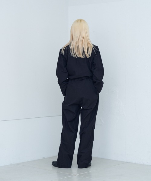 WHIMSIC(ウィムジック)の「【UNISEX/2サイズ展開】CVCタンカースジャンプスーツ(つなぎ/オールインワン・メンズ・ブラック・1/2)」の20枚目の写真