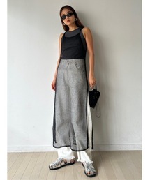 TRUNC | Glitter Mesh Dress(ワンピース)