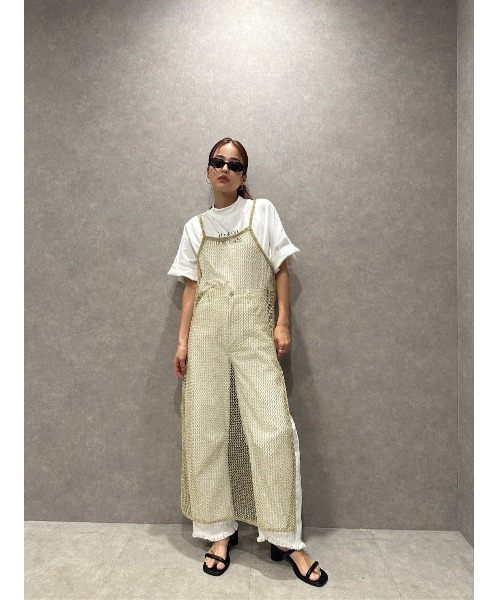 TRUNC(トランクエイティーエイト)の「Glitter Mesh Dress(ワンピース・レディース・ゴールド/ブラック・FREE)」の14枚目の写真