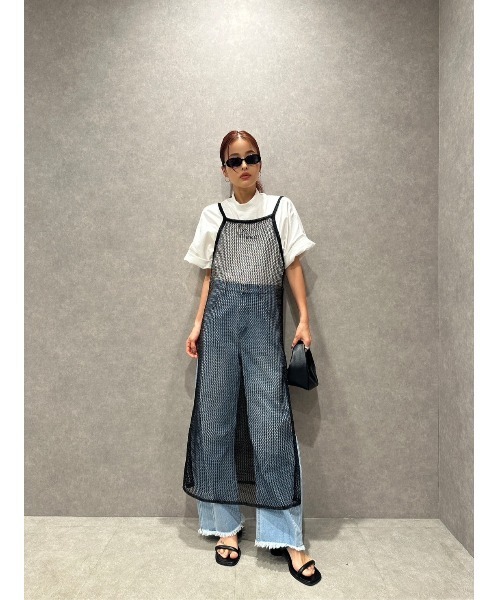 TRUNC(トランクエイティーエイト)の「Glitter Mesh Dress(ワンピース・レディース・ゴールド/ブラック・FREE)」の17枚目の写真