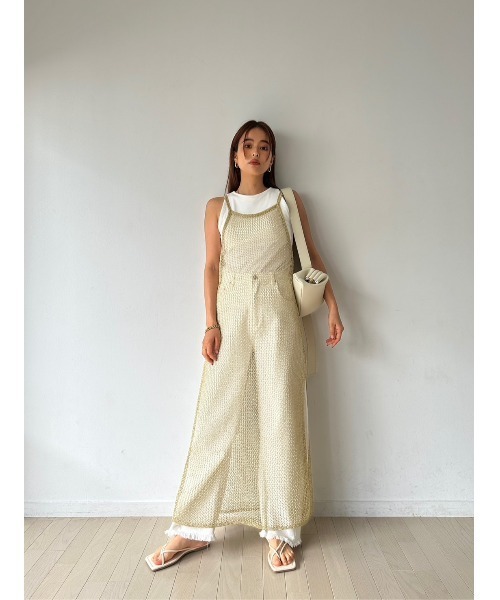 TRUNC(トランクエイティーエイト)の「Glitter Mesh Dress(ワンピース・レディース・ゴールド/ブラック・FREE)」の10枚目の写真