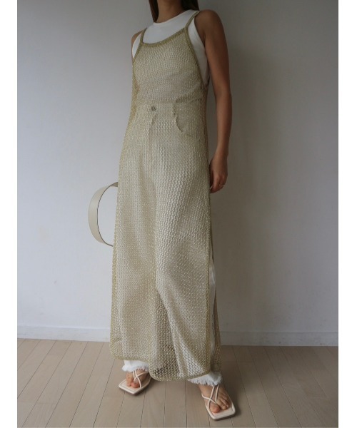 TRUNC(トランクエイティーエイト)の「Glitter Mesh Dress(ワンピース・レディース・ゴールド/ブラック・FREE)」の22枚目の写真