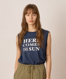 スリーブレスプリントTシャツ(HERE)