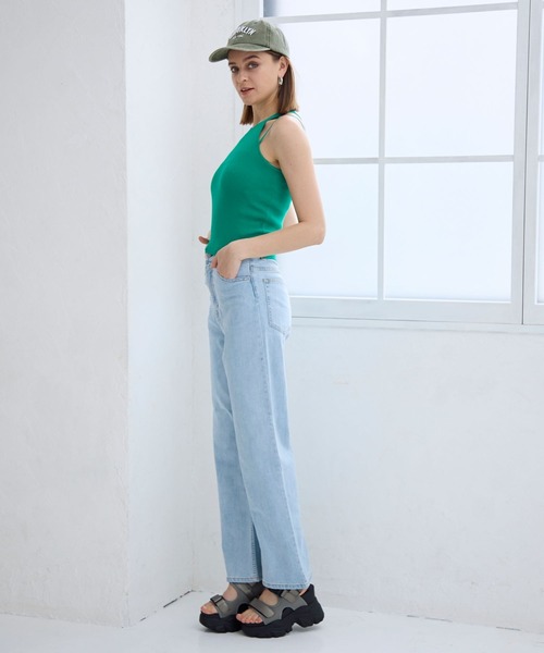 FOREVER 21（フォーエバー トゥエンティーワン）の「【2024SS】アメスリニットタンク（タンクトップ・レディース・グリーン/ピンク/ブラック/オフホワイト・SMALL/MEDIUM）」の11枚目の写真