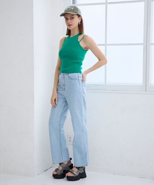 FOREVER 21（フォーエバー トゥエンティーワン）の「【2024SS】アメスリニットタンク（タンクトップ・レディース・グリーン/ピンク/ブラック/オフホワイト・SMALL/MEDIUM）」の12枚目の写真