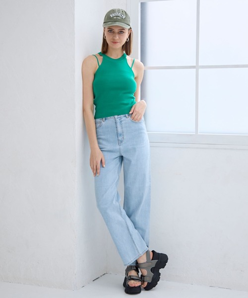 FOREVER 21（フォーエバー トゥエンティーワン）の「【2024SS】アメスリニットタンク（タンクトップ・レディース・グリーン/ピンク/ブラック/オフホワイト・SMALL/MEDIUM）」の13枚目の写真