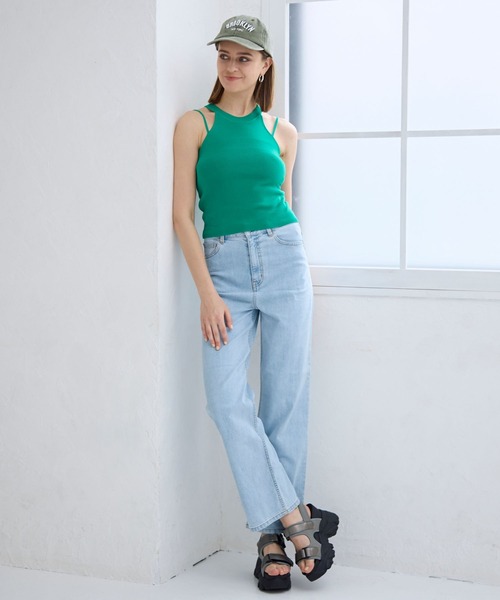 FOREVER 21（フォーエバー トゥエンティーワン）の「【2024SS】アメスリニットタンク（タンクトップ・レディース・グリーン/ピンク/ブラック/オフホワイト・SMALL/MEDIUM）」の14枚目の写真