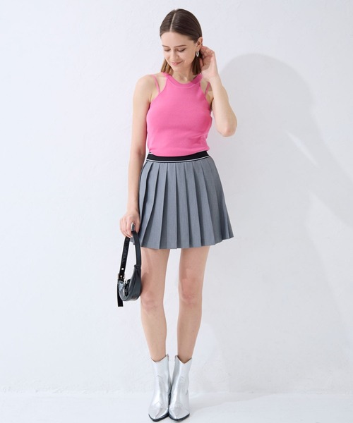 FOREVER 21（フォーエバー トゥエンティーワン）の「【2024SS】アメスリニットタンク（タンクトップ・レディース・グリーン/ピンク/ブラック/オフホワイト・SMALL/MEDIUM）」の5枚目の写真