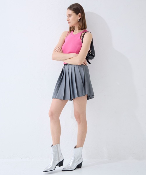 FOREVER 21（フォーエバー トゥエンティーワン）の「【2024SS】アメスリニットタンク（タンクトップ・レディース・グリーン/ピンク/ブラック/オフホワイト・SMALL/MEDIUM）」の8枚目の写真