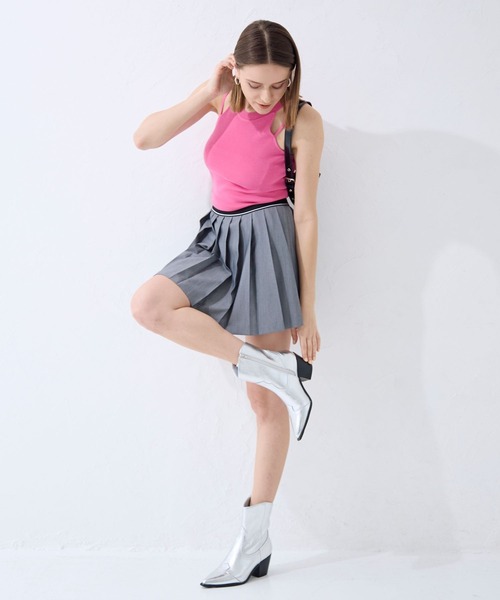 FOREVER 21（フォーエバー トゥエンティーワン）の「【2024SS】アメスリニットタンク（タンクトップ・レディース・グリーン/ピンク/ブラック/オフホワイト・SMALL/MEDIUM）」の9枚目の写真