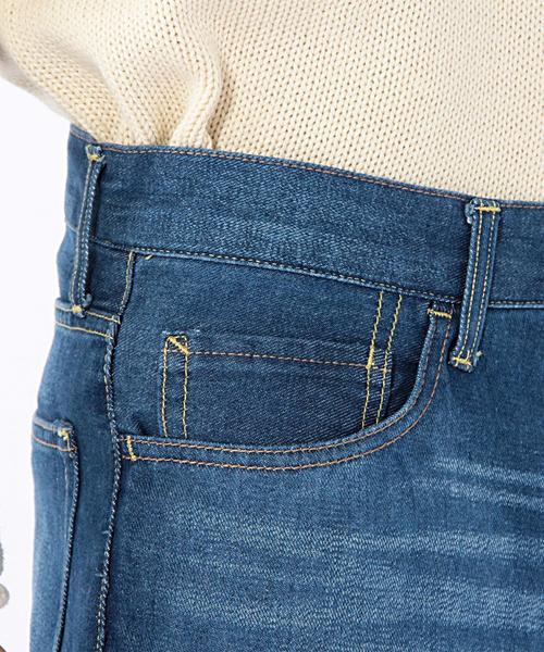 coen（コーエン）の「ネバダデニム ウォッシュスリムストレート（デニムパンツ・メンズ・コバルトブルー・X-SMALL/SMALL/X-LARGE/MEDIUM/LARGE）」の4枚目の写真