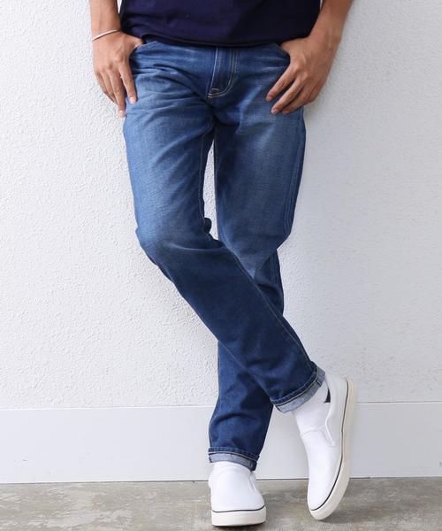 coen（コーエン）の「ネバダデニム ウォッシュスリムストレート（デニムパンツ・メンズ・コバルトブルー・X-SMALL/SMALL/X-LARGE/MEDIUM/LARGE）」の2枚目の写真