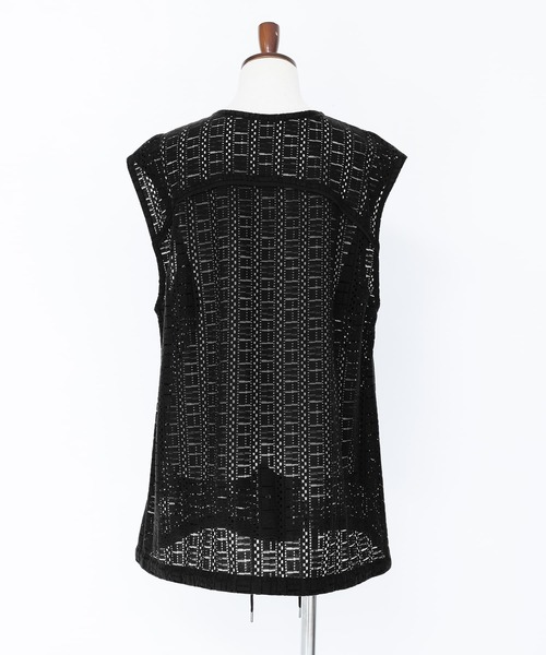 n'OrLABEL（ノアールレーベル）の「『ノーカラーレースジレ』（ベスト・レディース・ブラック/オフホワイト・1/2）」の19枚目の写真